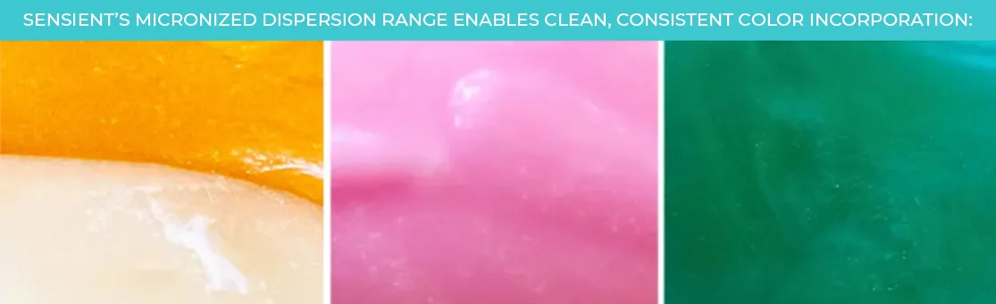 clean consistent color incorporation examples