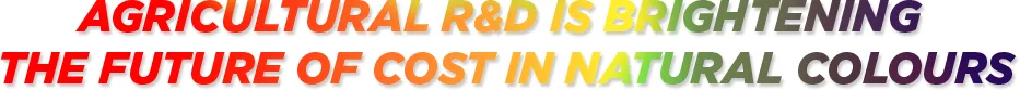 Agricultural R&D is working to increase natural color performance