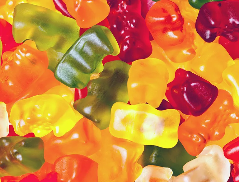 colorful gummy bears