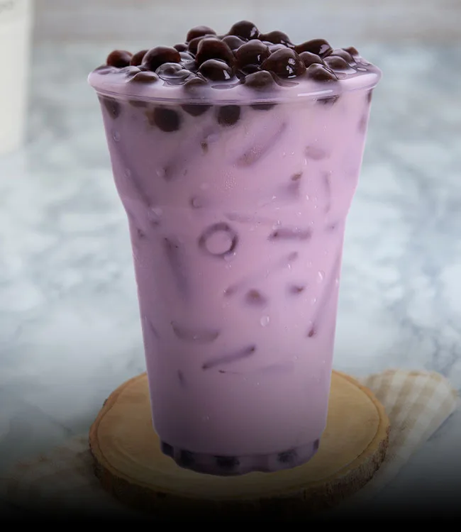 purple boba tea