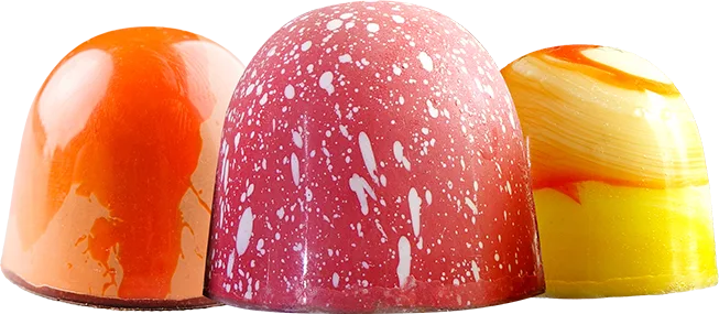 Colored Chocolate Bonbons