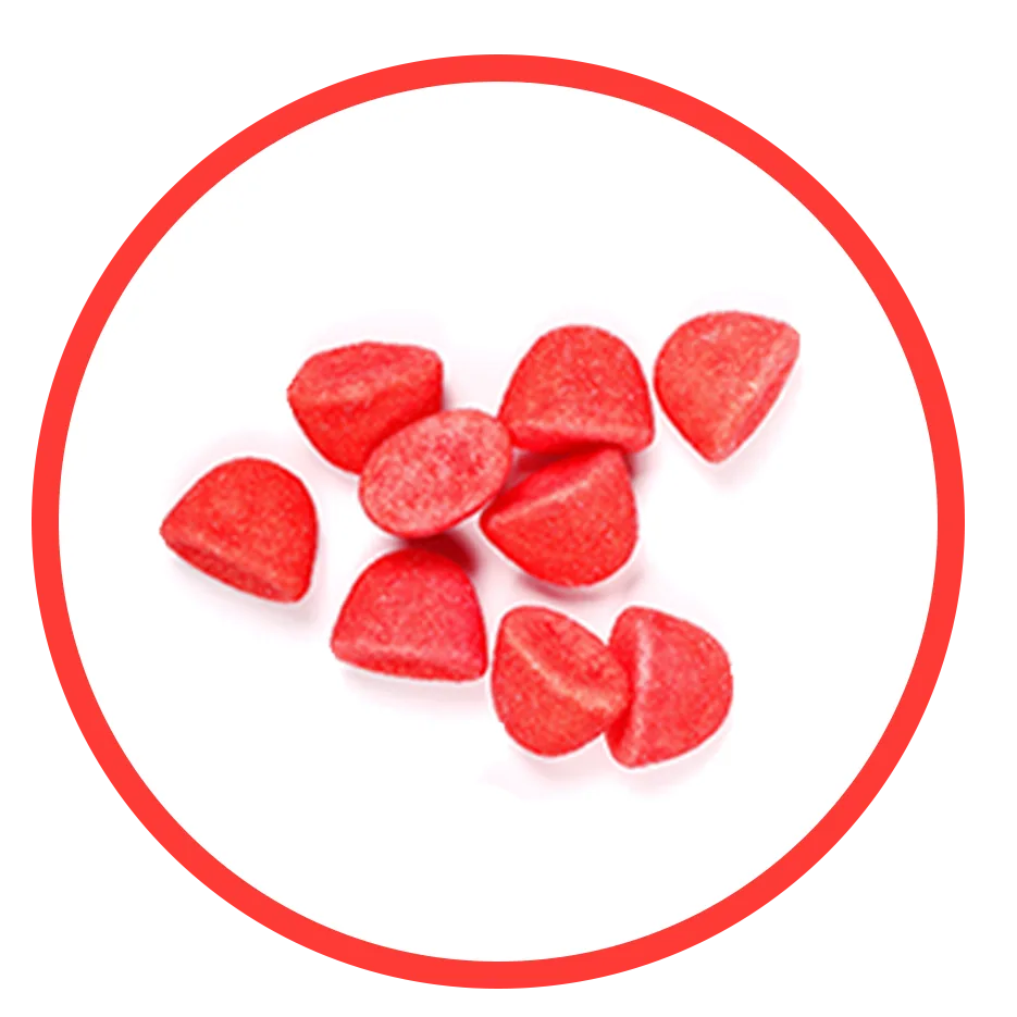red gummies