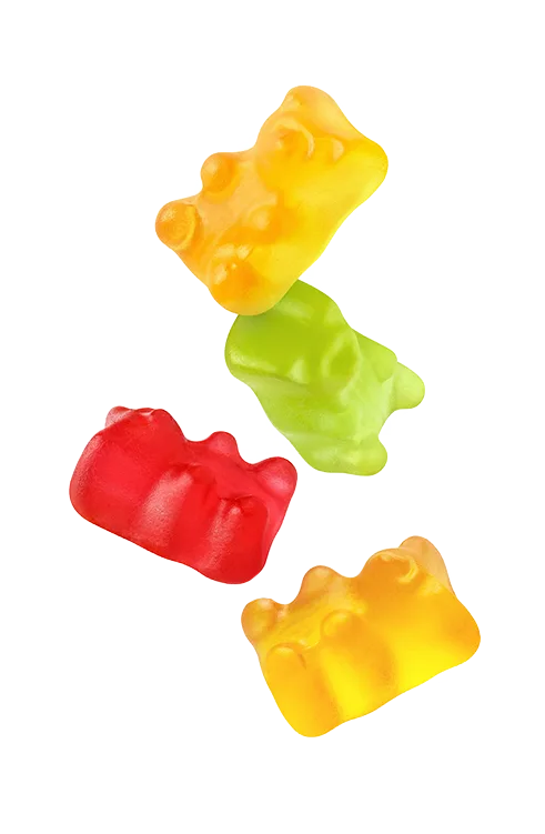floating gummy bears