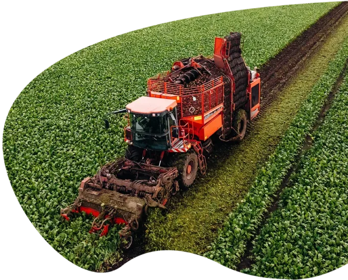 tractor farming beets