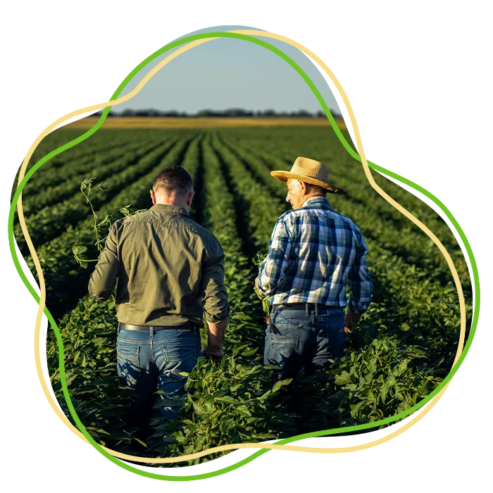 farmers growing crops