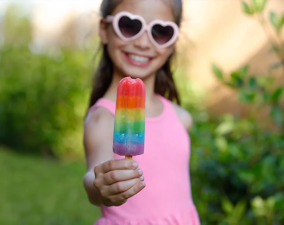 girl with popsicle