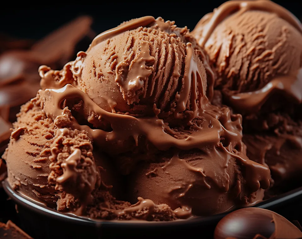 sorvete de chocolate