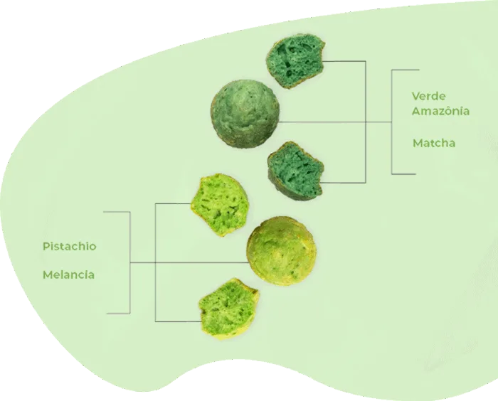 green bakery items