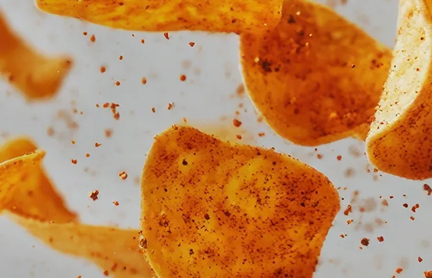 chips with powder coating