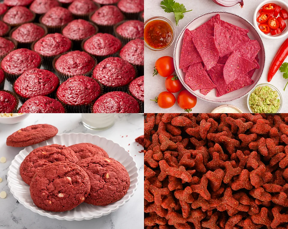 beet based color solutions photo collage