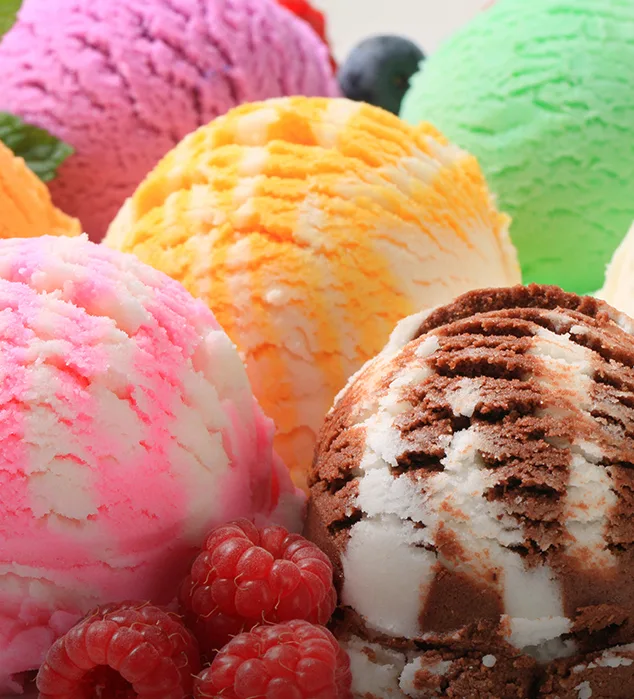 assorted ice cream