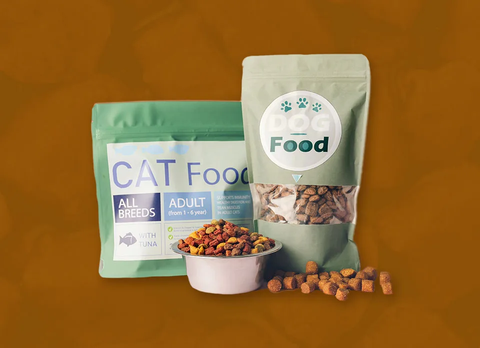 bags of pet food