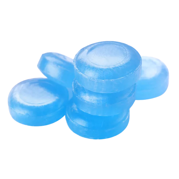 blue hard boiled candy