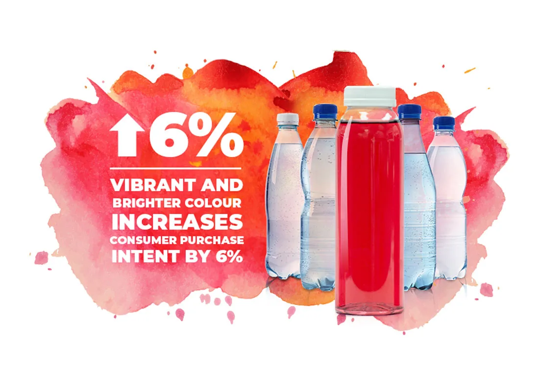 red beverages with statistic