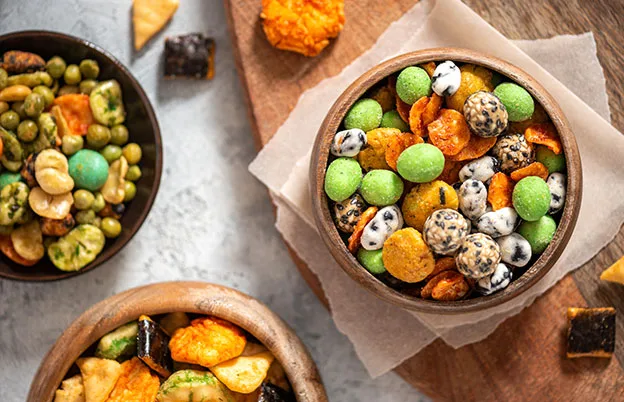 assorted baked snacks