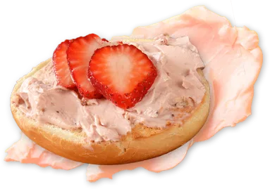 bagel with cream cheese