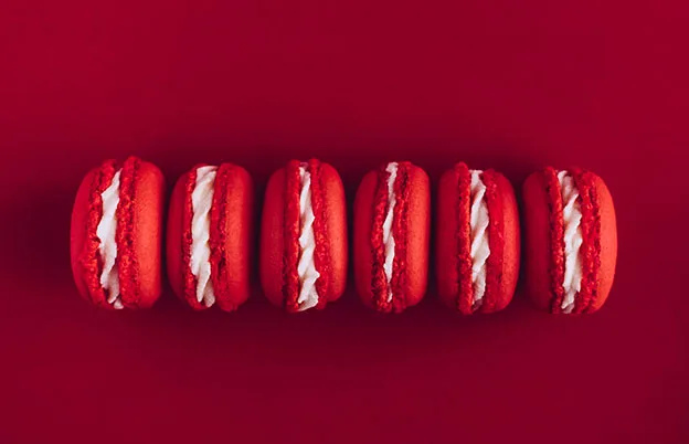 red macarons