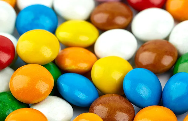 hard shelled candies