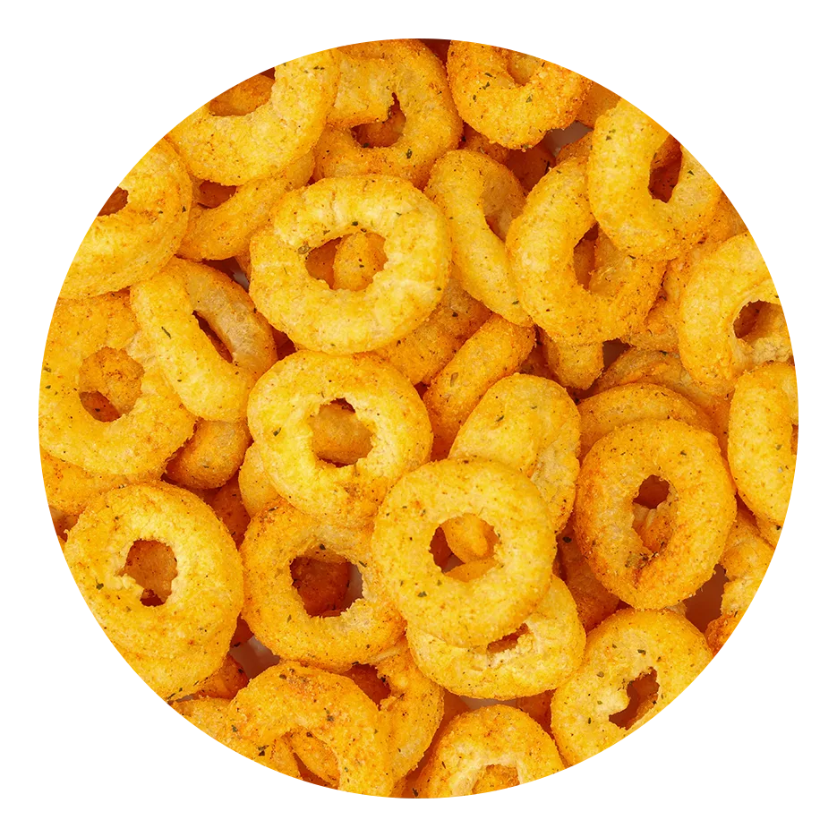 colorful salty snacks