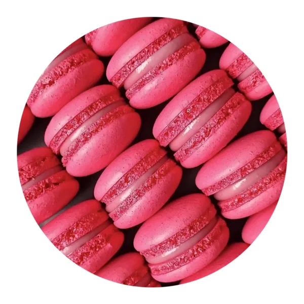 red macrons