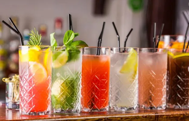 colourful cocktails