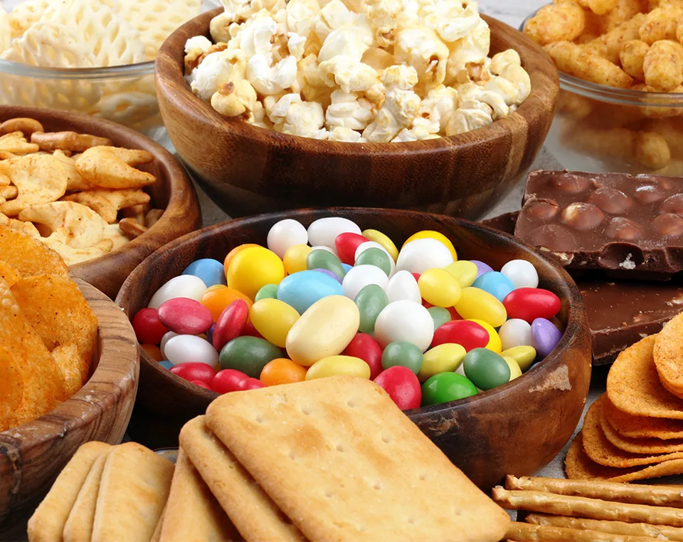 assorted snacks