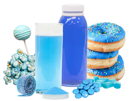 blue foods and drinks
