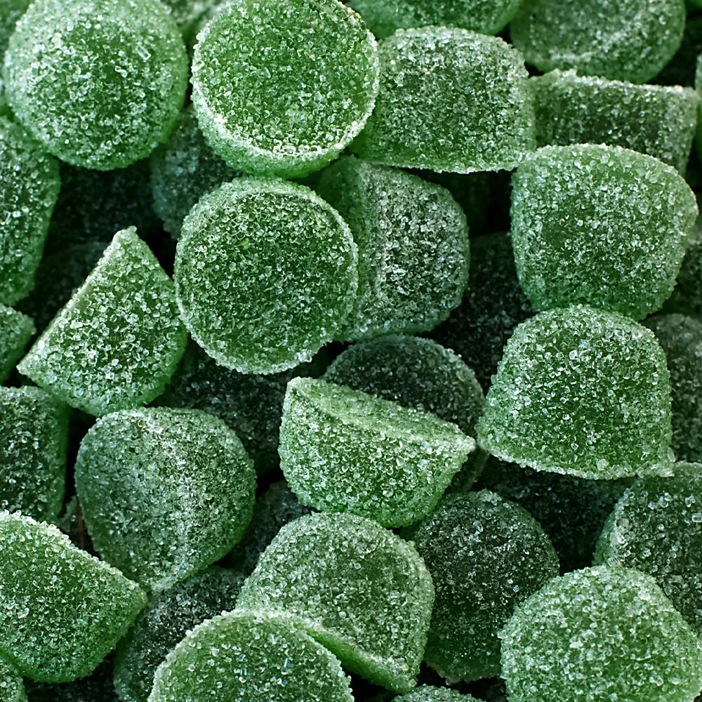 green gummy candy