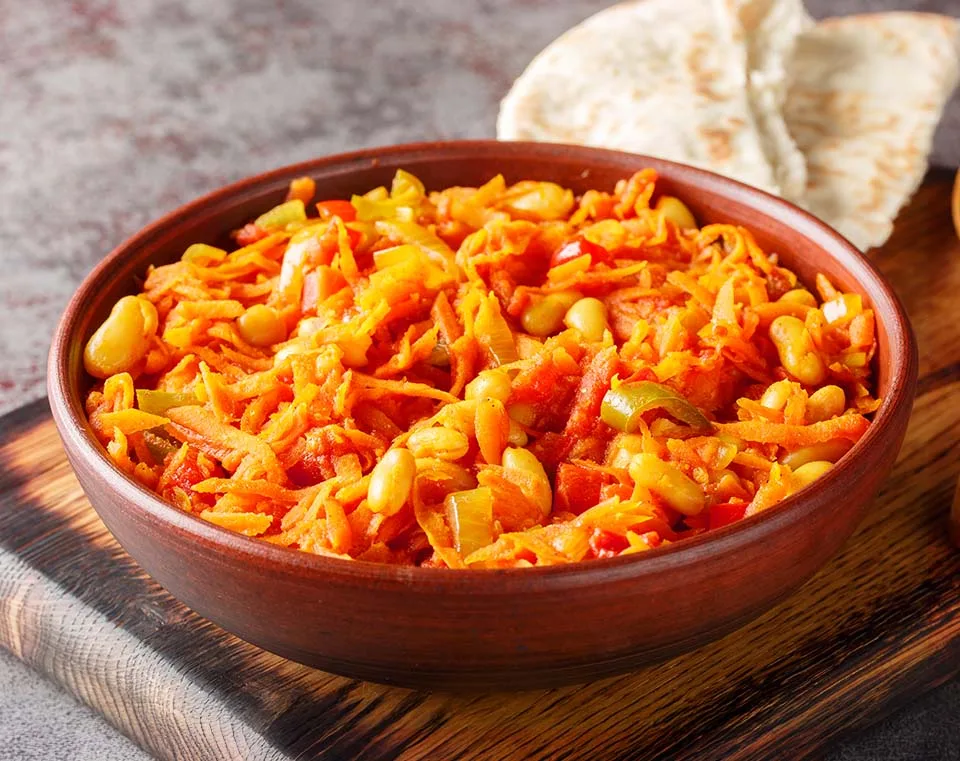 Spicy african cuisine, african meal
