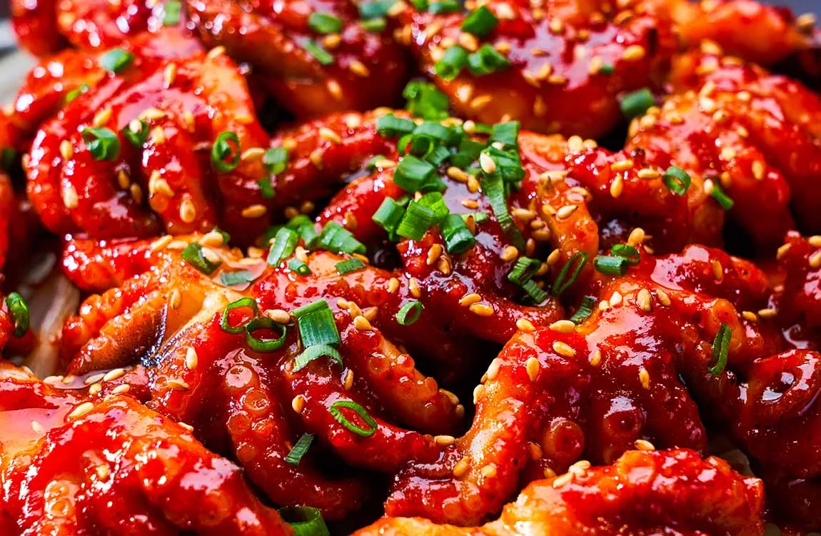 colorful spicy food