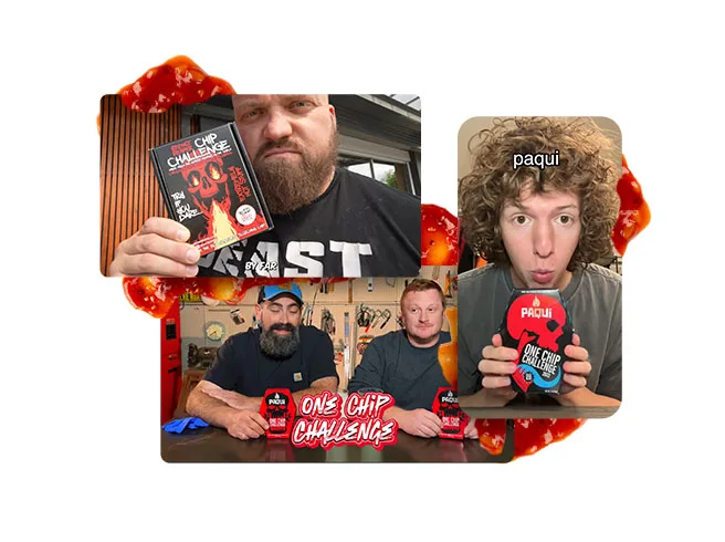 influencers with spicy snacks