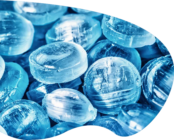 blue candies