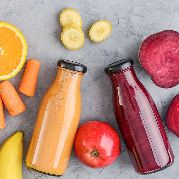 colored juices