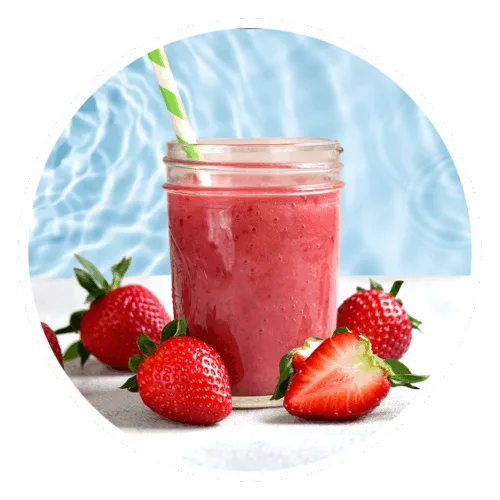 water solvent healthy color strawberry smoothie drink
