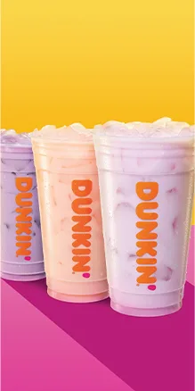 Dunkin Donuts iced beverages