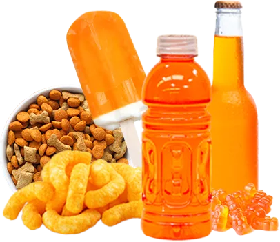 orange food and beverages