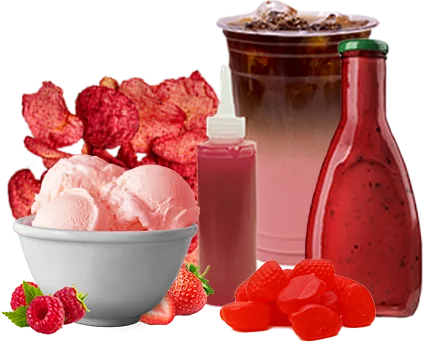 red food and beverages