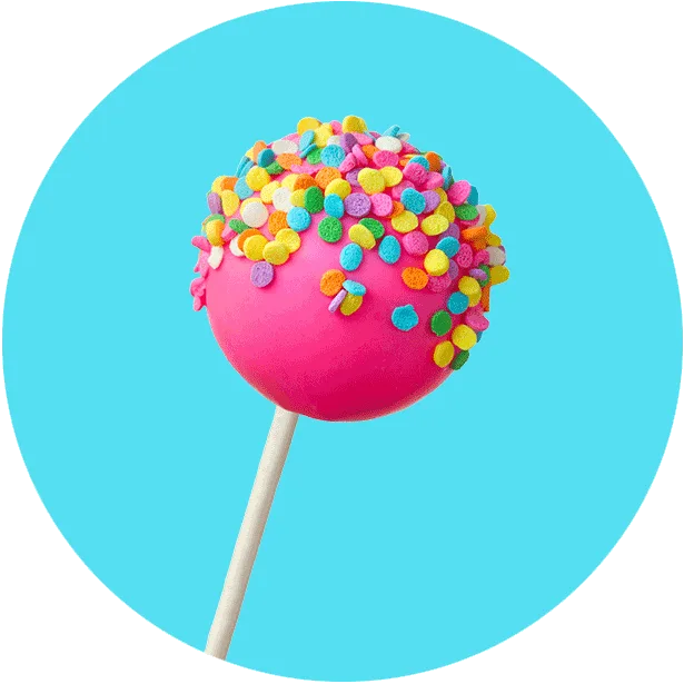 cake pop with sprinkles