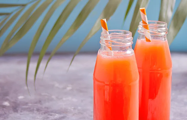 coral colored drinks