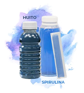 huito and spirulina beverages