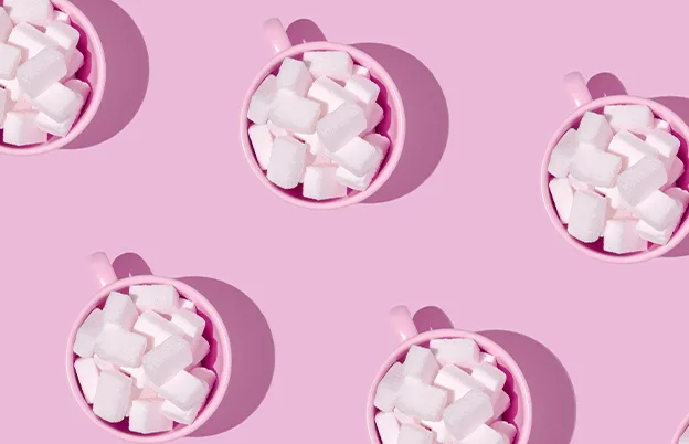 sugar candies in cups