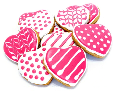 heart-shaped cookies