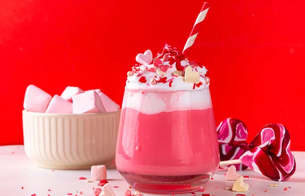 pink drink for valentine's day