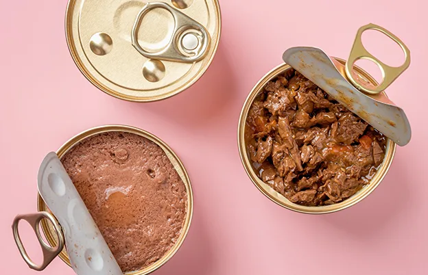 canned wet pet food