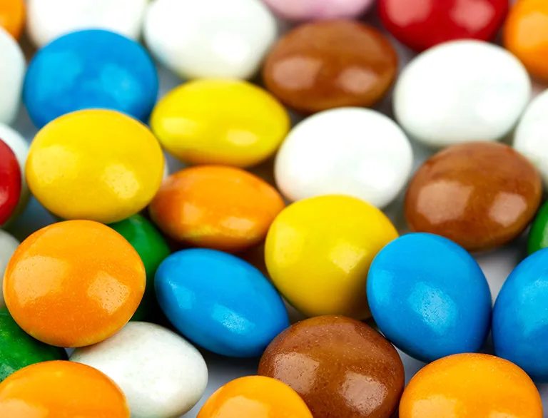 hard colorful candies