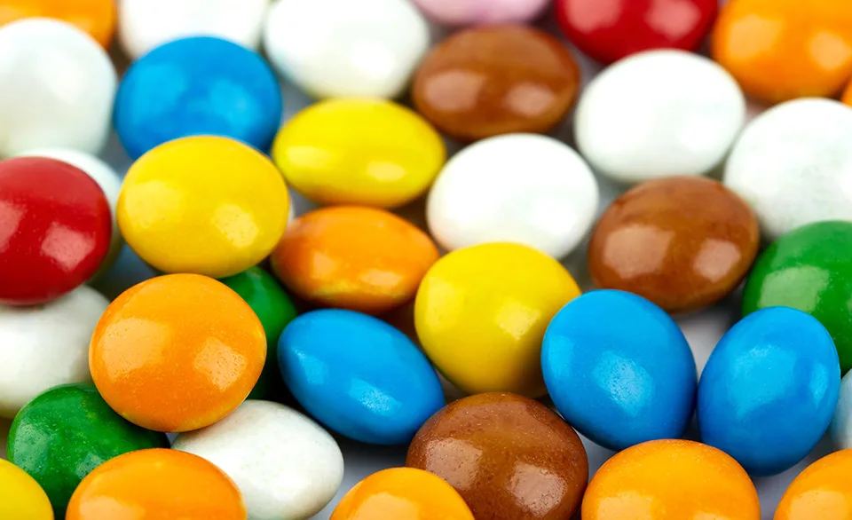 hard colorful candies