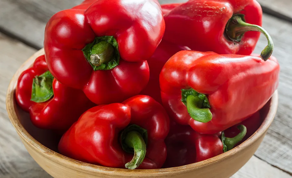red bell peppers