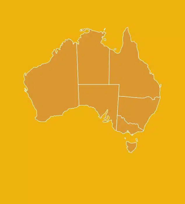 map of australia