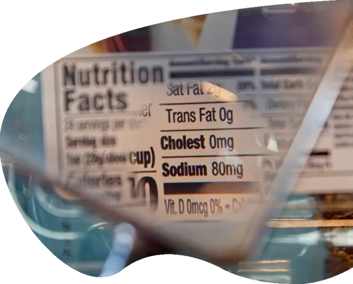 nutrition label