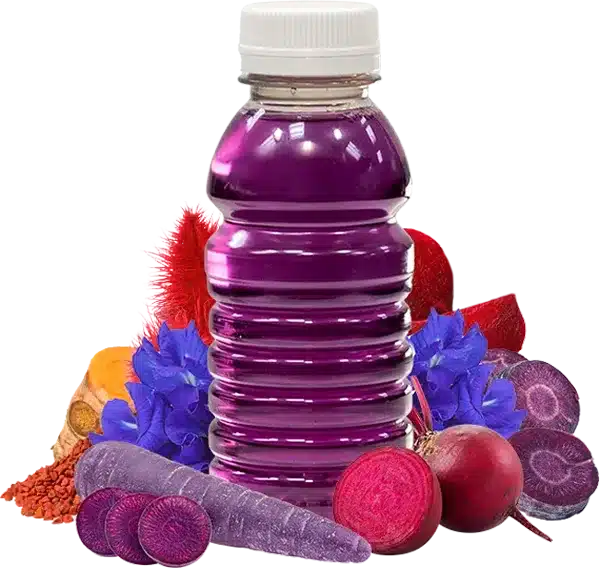 natural food coloring collage drink